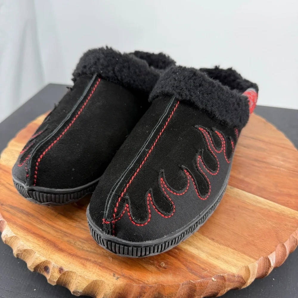 Harley-Davidson Men's Cosgrove‎ Flame slippers sz 9